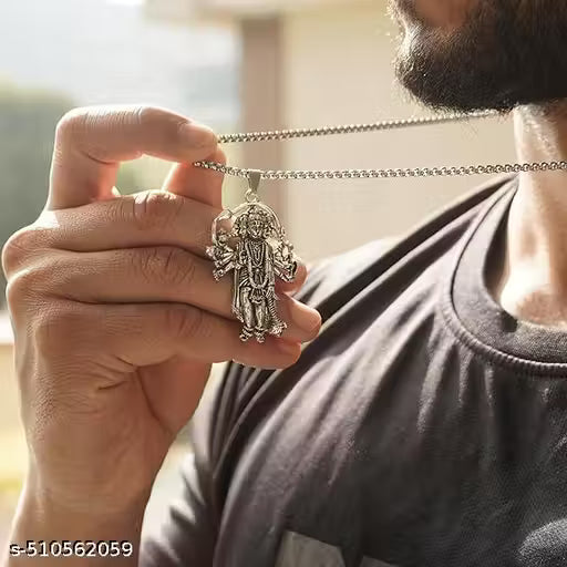 5 Mukhi Standing Hanumanji Pendant with Chain
